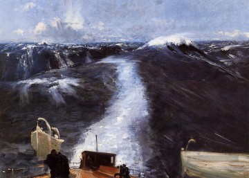 Tempête atlantique John Singer Sargent Peinture à l'huile